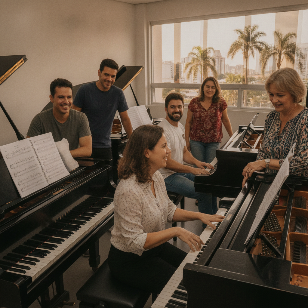 Benefícios de Tocar Piano para Adultos em Goiânia