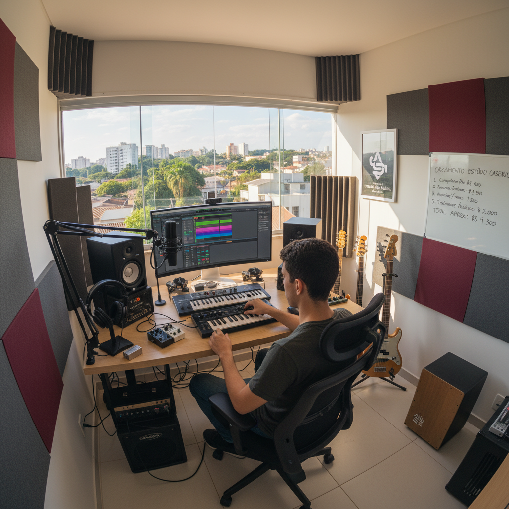 Como Montar Estúdio Musical em Casa Goiânia - Guia Completo