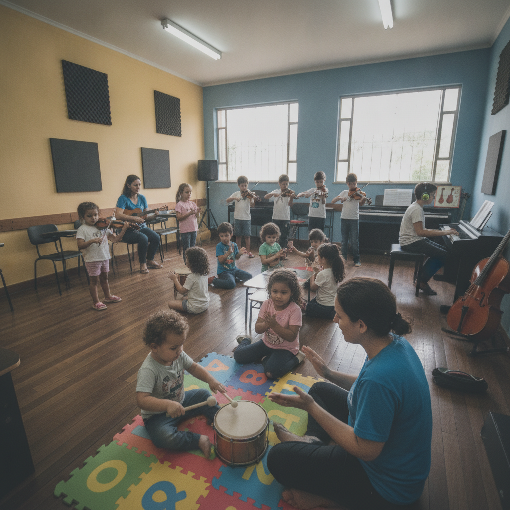 Como Preparar uma Criança para Aulas de Música em Goiânia